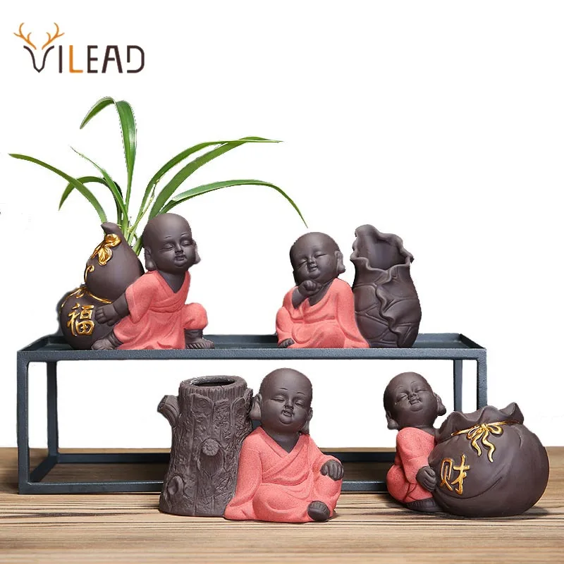 Вилаад керамический цветной монах ваза для цветов статуэтки винтажные