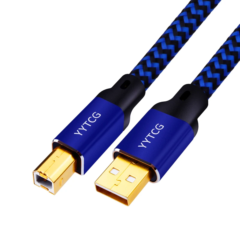 yytcg hifi usb cable dac a b alpha 6n occ digital ab audio a to b high end type a to type b hifi data cable free global shipping