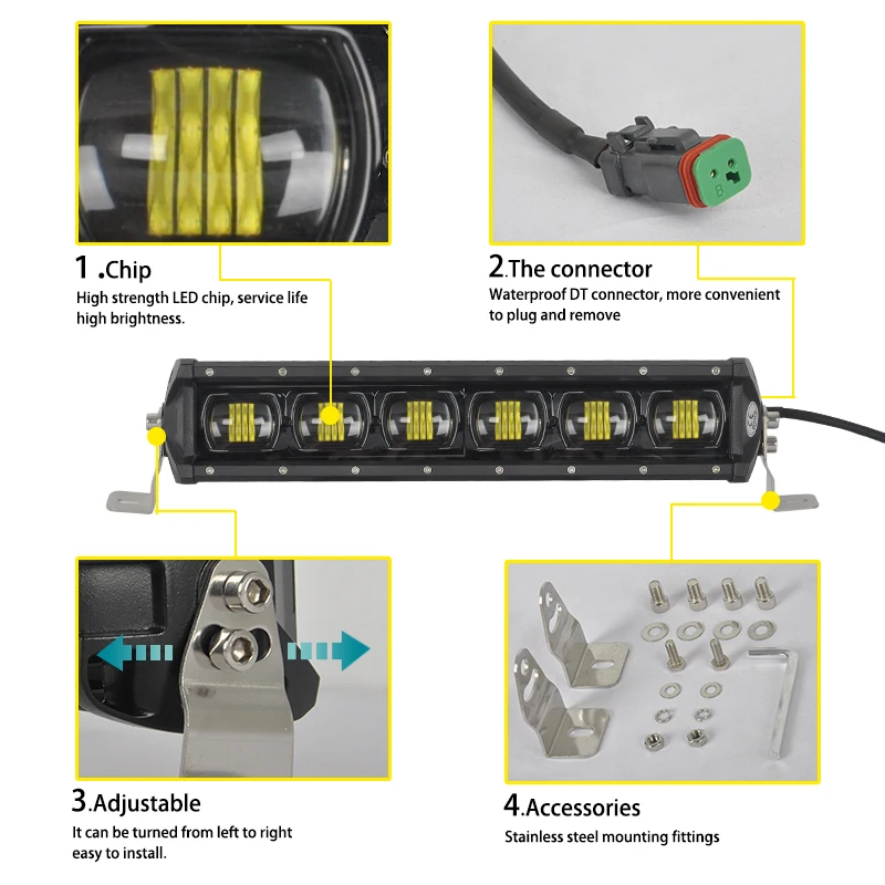 CREK 9D 8 15 21 Большие размеры 34 41 47 (Европа) &quotвнедорожный светодиодный светильник