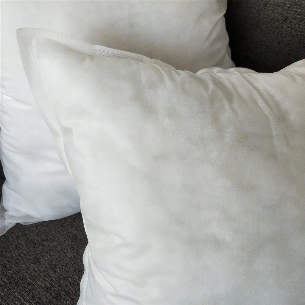 Non-woven Pillow Cushion Core Interior Home Decor White Super smooth invisible zipper closure insertion and washing | Дом и сад
