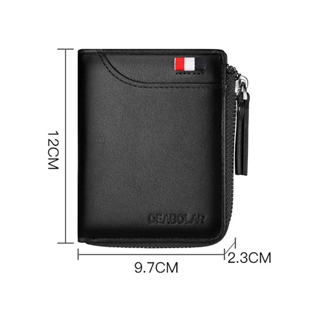 Модный мужской кошелек короткий абзац многофункциональный большой