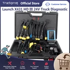 Диагностический инструмент Launch X431 HD III 24 В для грузовиков с разными брендами, работает с бесплатным онлайн обновлением X431 V + X431 PRO3 PADII