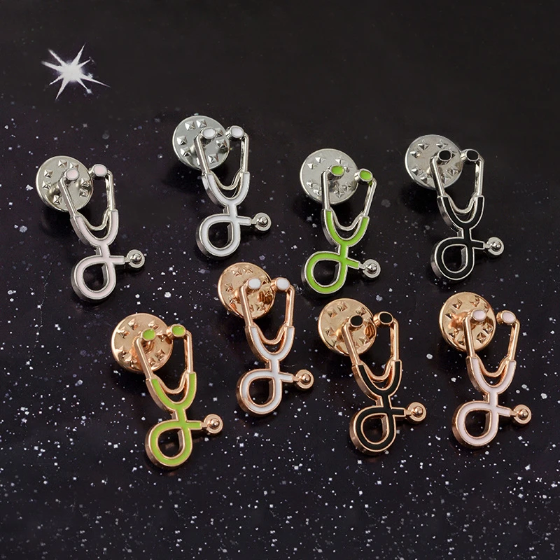 12 видов стилей брошка мультфильм творческий доктор стетоскоп Броши пальто с