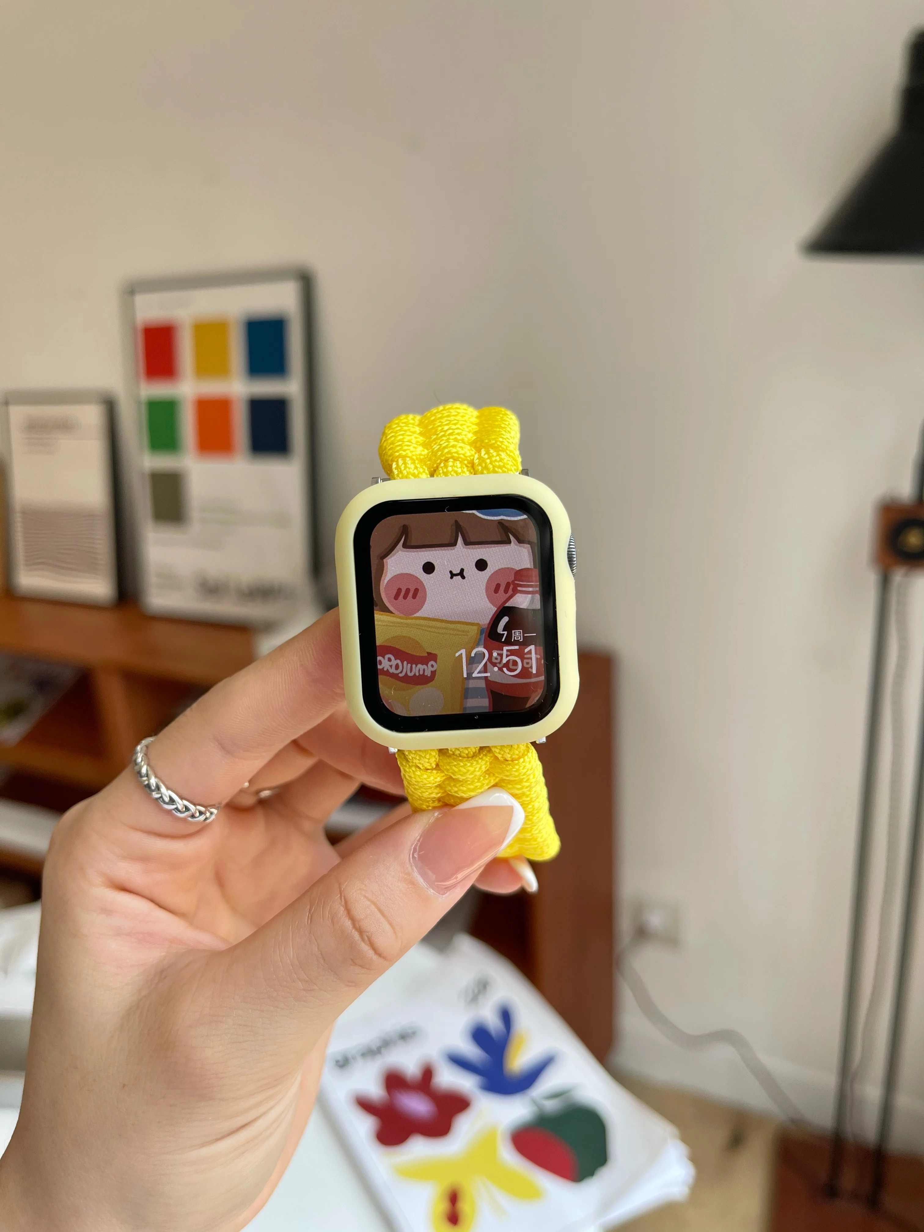 Nylon Rope Bracelet + Case Cover for Apple Watch Band 42MM 38MM 44MM 40MM Strap for iWatch Series 6 5 4 3 2 1 Protection Shell