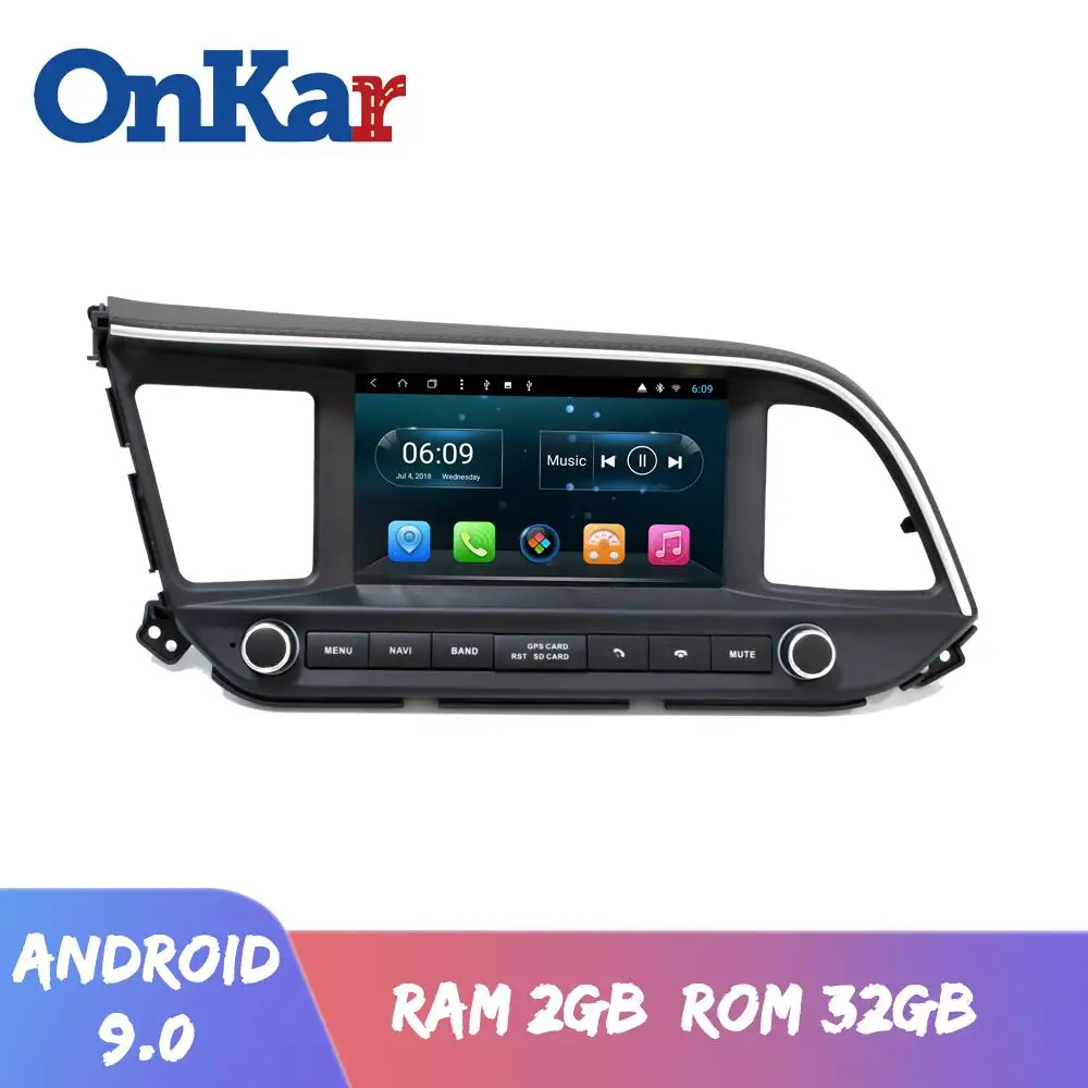 OnKar 8 &quotAndroid 9 0 Авторадио GPS устройство для Hyundai Elantra 2019 поддержка CarPlay Bluetooth