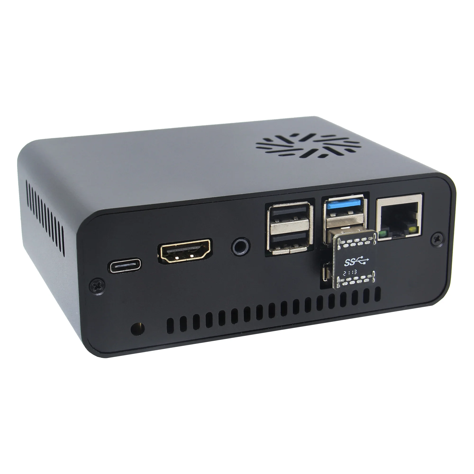 Raspberry Pi 4 Модель B NASPi Lite 2 5 дюйма SATA HDD/SSD Sheild и металлический чехол с охлаждающим