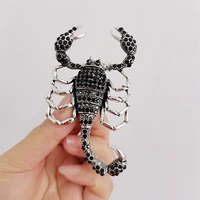 vintage black rhinestone scorpion brooch womens party clothing accessories insect brooches gift