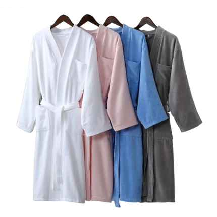 Cotton men and women bath towels luxury hotel bathrobes Sexy for home bathroom couples adults soft absorbent Bridesmaid Robes |