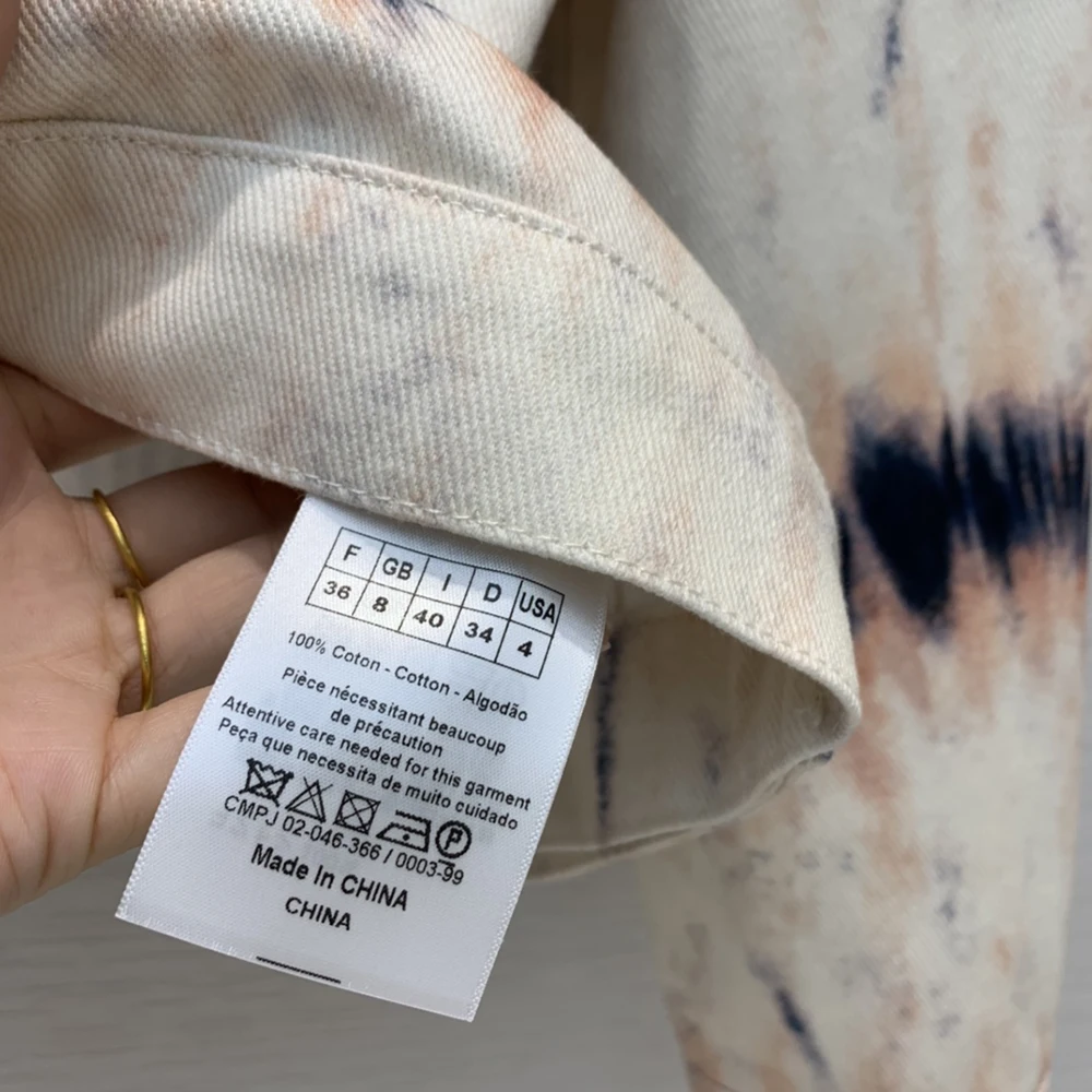 

2021 New Women Coats Spring Fashion Print Denim Jacket with high quality
