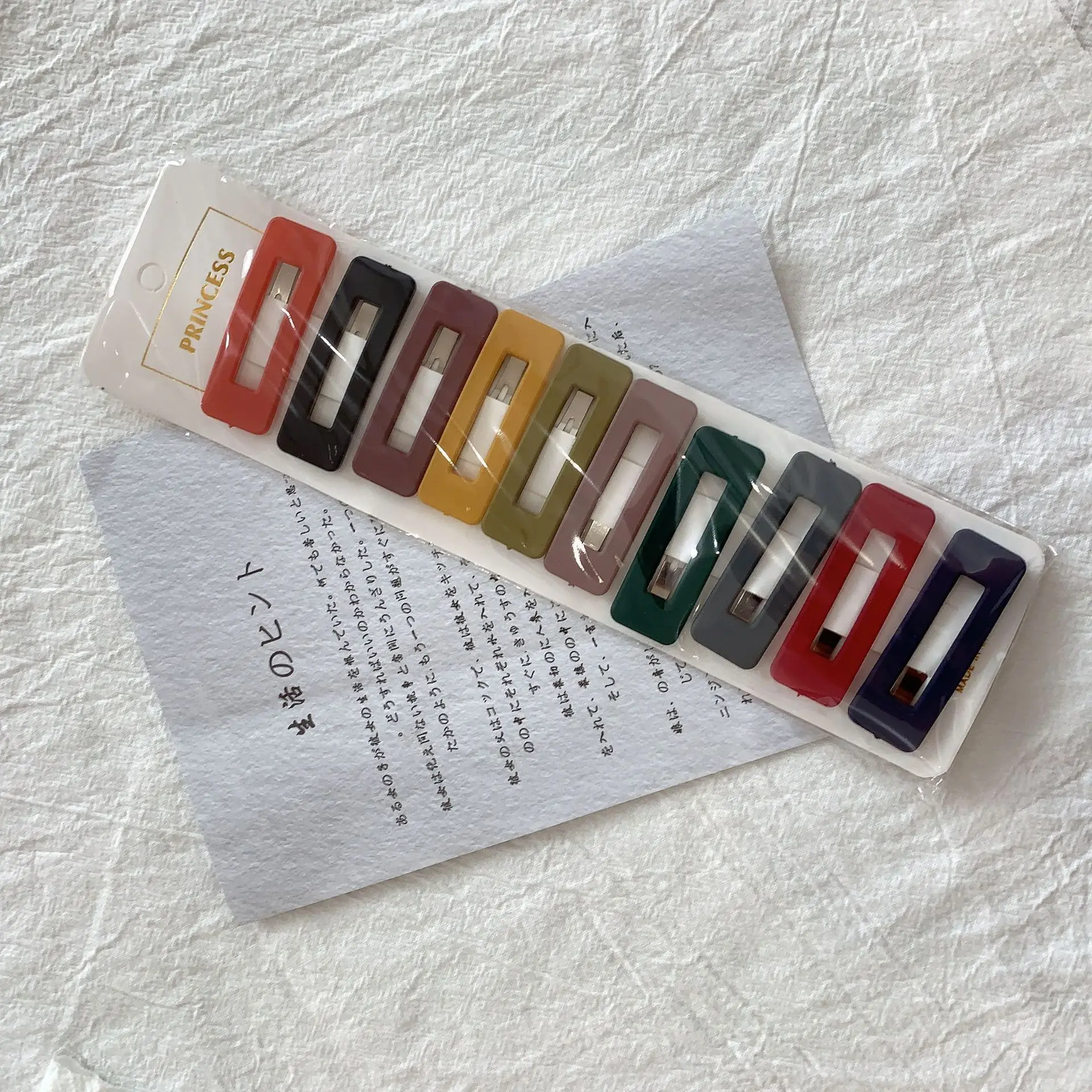 10 шт./упаковка заколки для волос ярких цветов