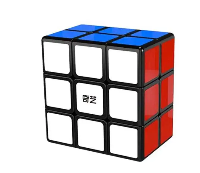 Кубик скорости cuberspeed Qiyi 3x3x2 кубик Cuboid без наклеек 332 пазл в форме черной