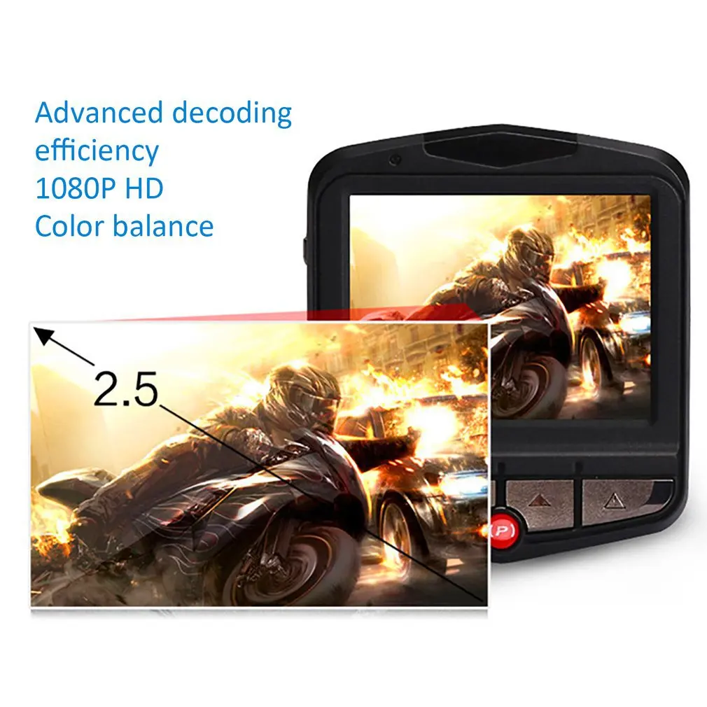 

GT300 Digital video Dashcam Screen 2.5" HD driving recorder Car DVR motion detection autoregistration Auto Black dash cam