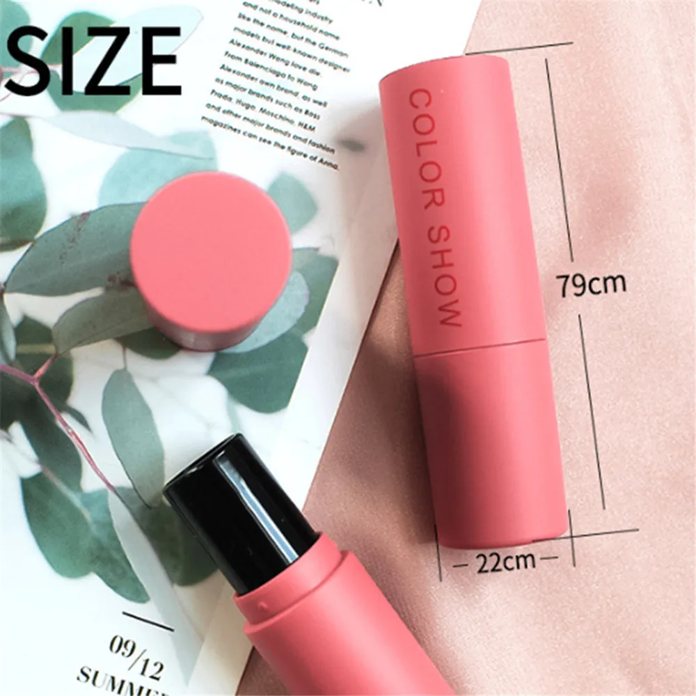 Матовая сухих розового цвета пустой тюбик для Помады Косметический контейнер