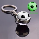 Светится в темноте, брелок для футбола, двухсторонний светящийся стеклянный шар для фото, брелок для футбола, баскетбола, брелок для снукера, кольца для ключей