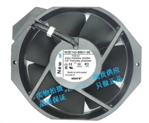 

For emb papst W2E142-BB01-98 AC 230V 29/28W 2-piece 172X150X38mm Server Cooling Fan