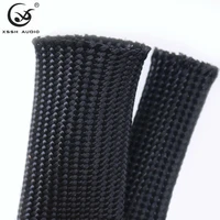 xssh audio10meters 5mm 8mm 15mm 20mm 25mm black cotton speaker special shock absorber braided cable sleeves for power audio wire