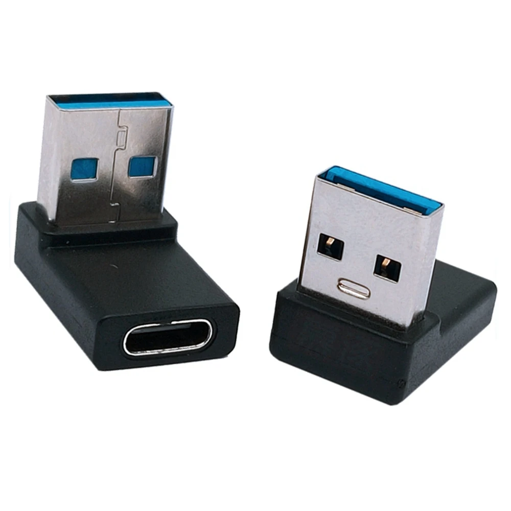 USB Type C Женский к 3 0 Мужской адаптер 90 градусов Локоть Тип конвертер для