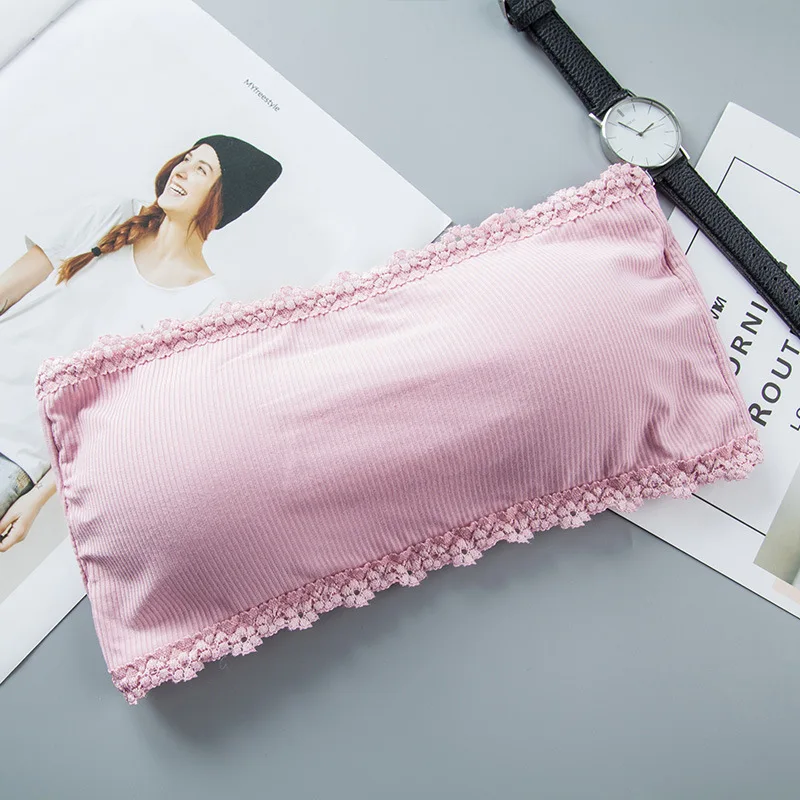 Топ женский бесшовный кружевной бюстгальтер без бретелек мягкое нижнее белье с 3