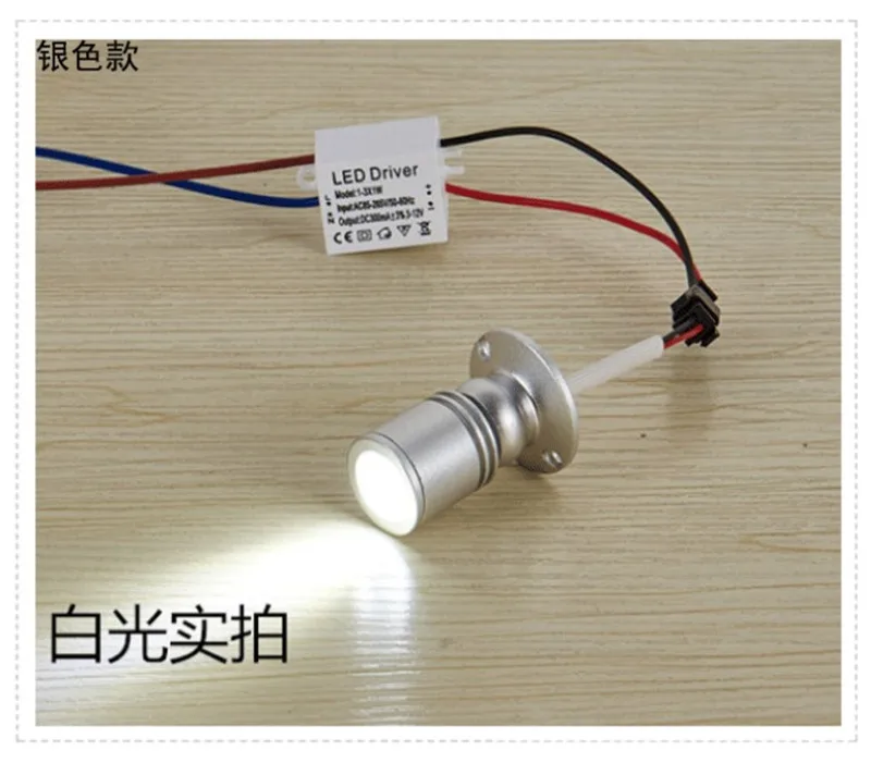 3 Вт 5 светодиодный встраиваемый мини Точечный светильник с регулируемой