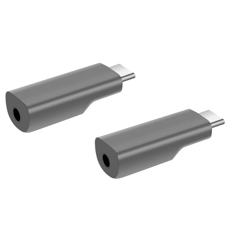 

2 шт. USB-C до 3,5 мм для микрофонного адаптера карманная аудио адаптер для DJI Osmo карман конвертер для микрофона