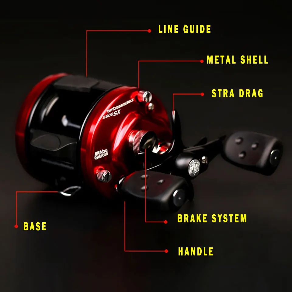 Abu Garcia Ambassadeur SX круглая Катушка AMBSX 5 3: 1 соотношение 12 фунтов/5 6 кг максимальная
