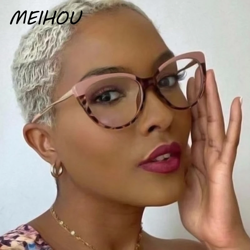 

Популярные Прозрачные женские оптические линзы в винтажном стиле, металлическая оправа для очков, Модные прозрачные очки