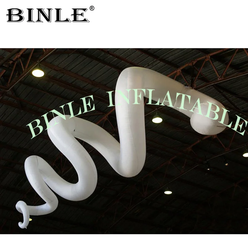 Satılık Asma şişme Aydınlatma LED Eğrisi Modeli Renk Değiştiren Lamba Hava Yükleme özelleştirilmiş Spiral ışık Için Parti Dekorasyon