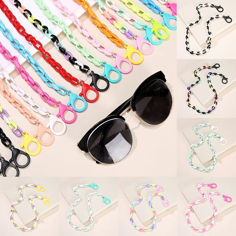 

Exquisite Glasses Lanyard Contrast Color Glasses Chain Simple All-match Sweet Small Fresh Twist Mask Chain Wholesale
