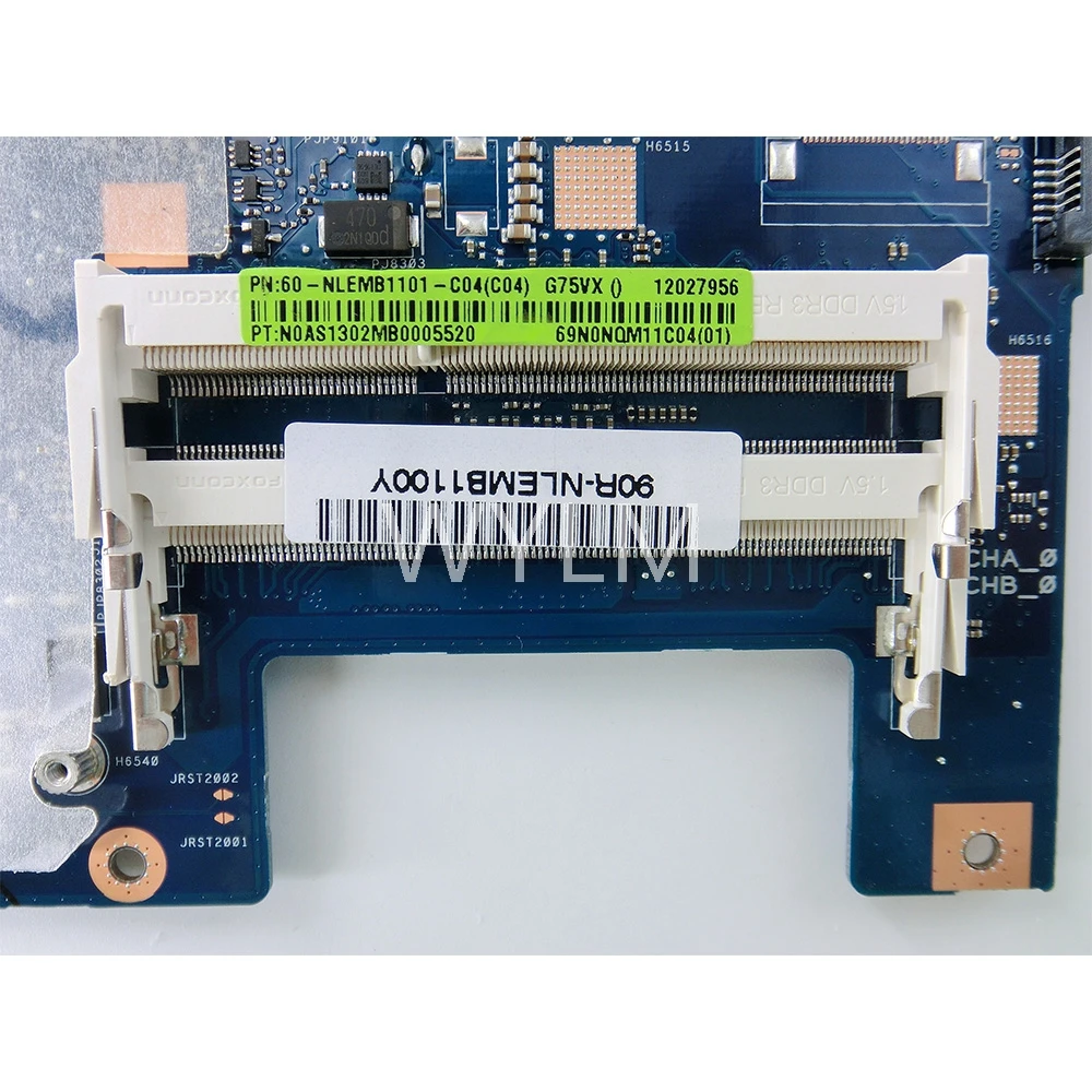 Материнская плата G75VX REV 2 0 2D ЖК-разъем для ASUS G75V материнская ноутбука 4 слота DDR3 USB 3