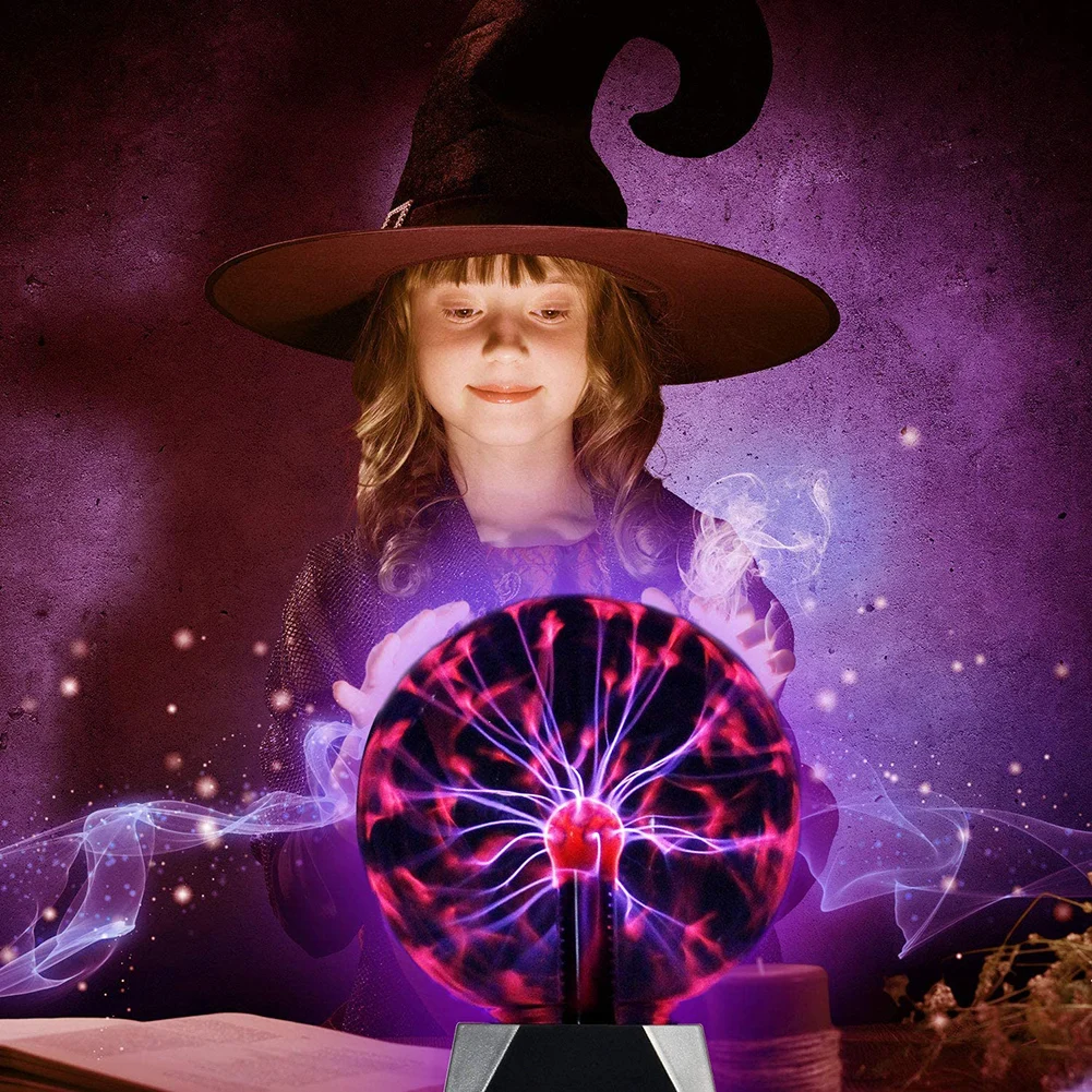 4/5/6/8 inch Plasma Ball Light Sphere Lightning USB Static Glitter Touch Sound Sensitive Christmas Decor Kids Gift Night Lamp | Лампы и