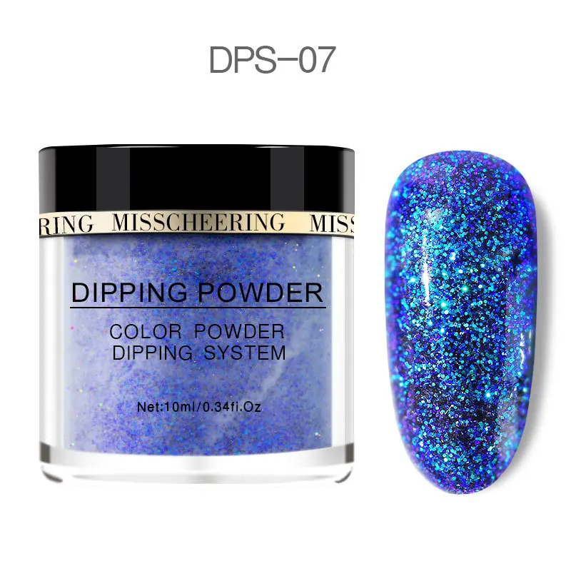 DPS-07 1 коробка, Платиновый Блестящий Блеск для ногтей, порошок, лазер, Блестящий Бриллиант, маникюр, дизайн ногтей, хромированный пигмент, сделай сам, украшение для ногтей - Цвет: DPS-07