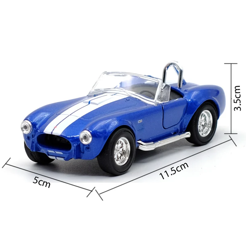 Модель автомобиля WELLY 1:36 1965 shelby cobra 427 в ретро стиле литая модель из сплава игрушка