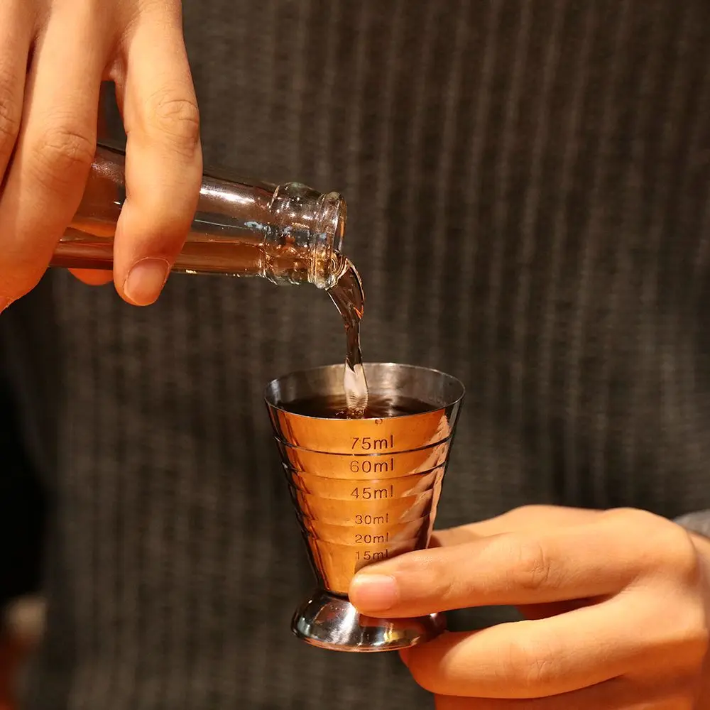 75ML Calibration band Cocktail Tools Bar Supplies Mixer Mixing glass Measuring Cup Drink Shaker Jigger | Дом и сад