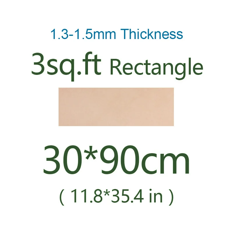 1.3-1.5mm 30x90cm Натуральная кожа растительного дубления материал, настоящая Толстая Натуральная Воловья кожа Коричневая кожа для бумажника пояса обувь Изготовление DIY ремесло Шитье - Цвет: 1.3-1.5mm 30x90cm