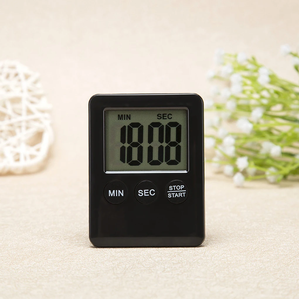 

LCD Digital Screen Kitchen Timer Square Cooking Count Up Countdown Alarm Clock Mute Reminder