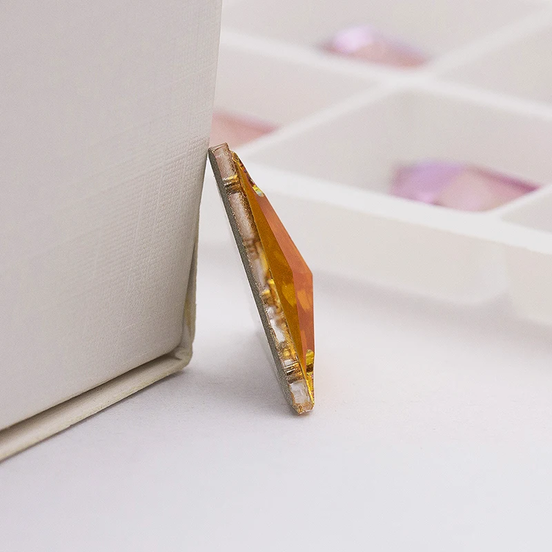 Красочные градиентные рампы Хрустальные Стразы серебряное покрытие пришить для