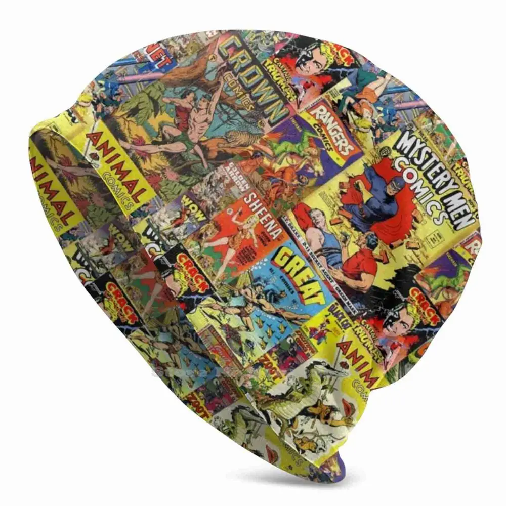 

Vintage Comic Covers No. 2 New Autumn Winter Hedging Cap Outdoor Comic Book Comic Hero Villain Comic Fashion Comic Inspired