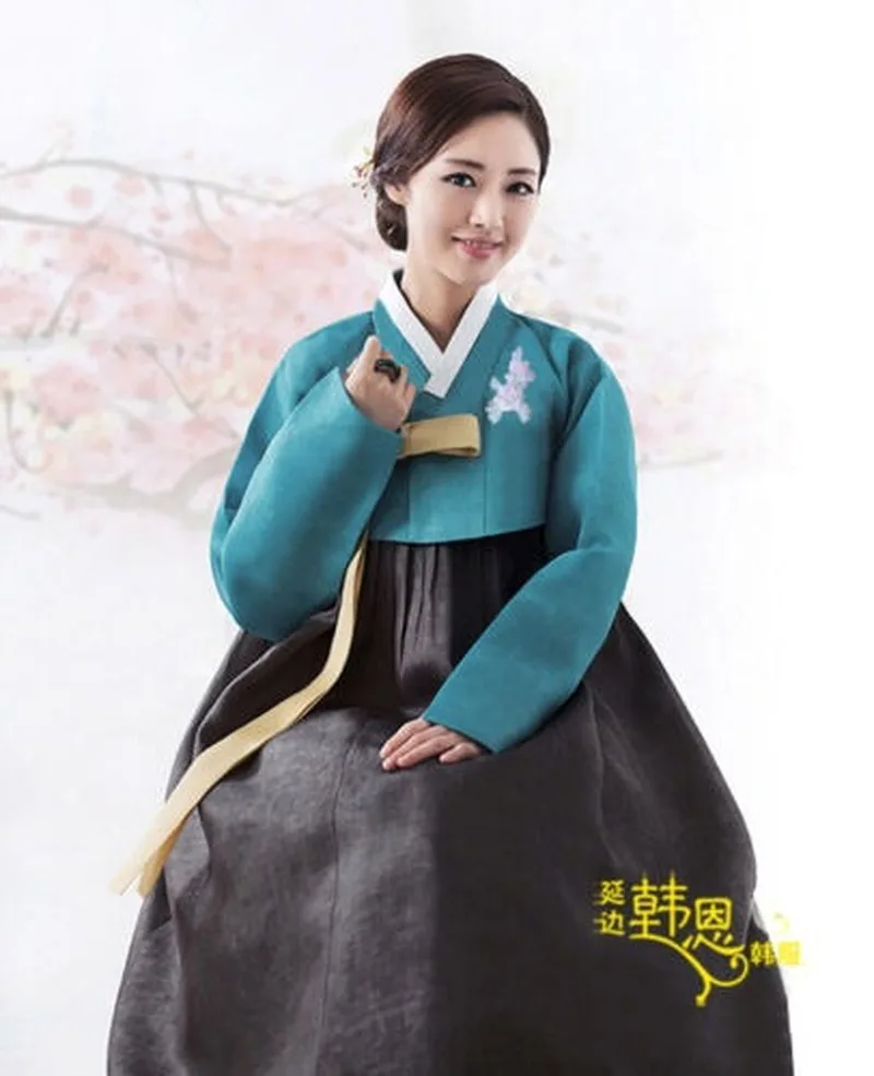 Модное красивое платье ханбок на заказ корейский традиционный Женский костюм