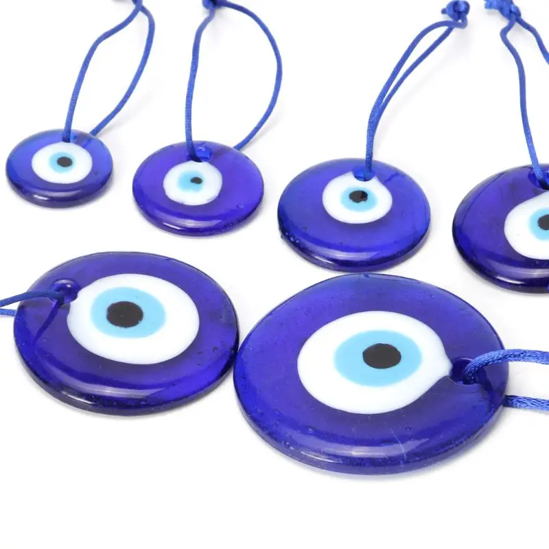 Большой амулет с мистической защитой для глаз Blue Eye на удачу турецкий брелок