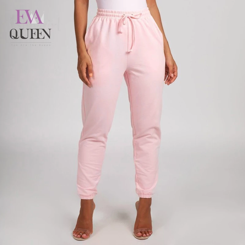 Женские розовые брюки-карго EvaQueen осенние повседневные свободные брюки размера