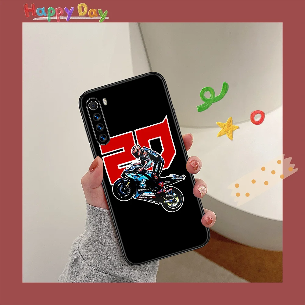 

Fabio Quartararo 20 Phone Case For XIAOMI Redmi Note 5 7 8 T 9 6A 7A 8A 9S K 20 30 Pro black Etui Pretty Waterproof Luxury Funda