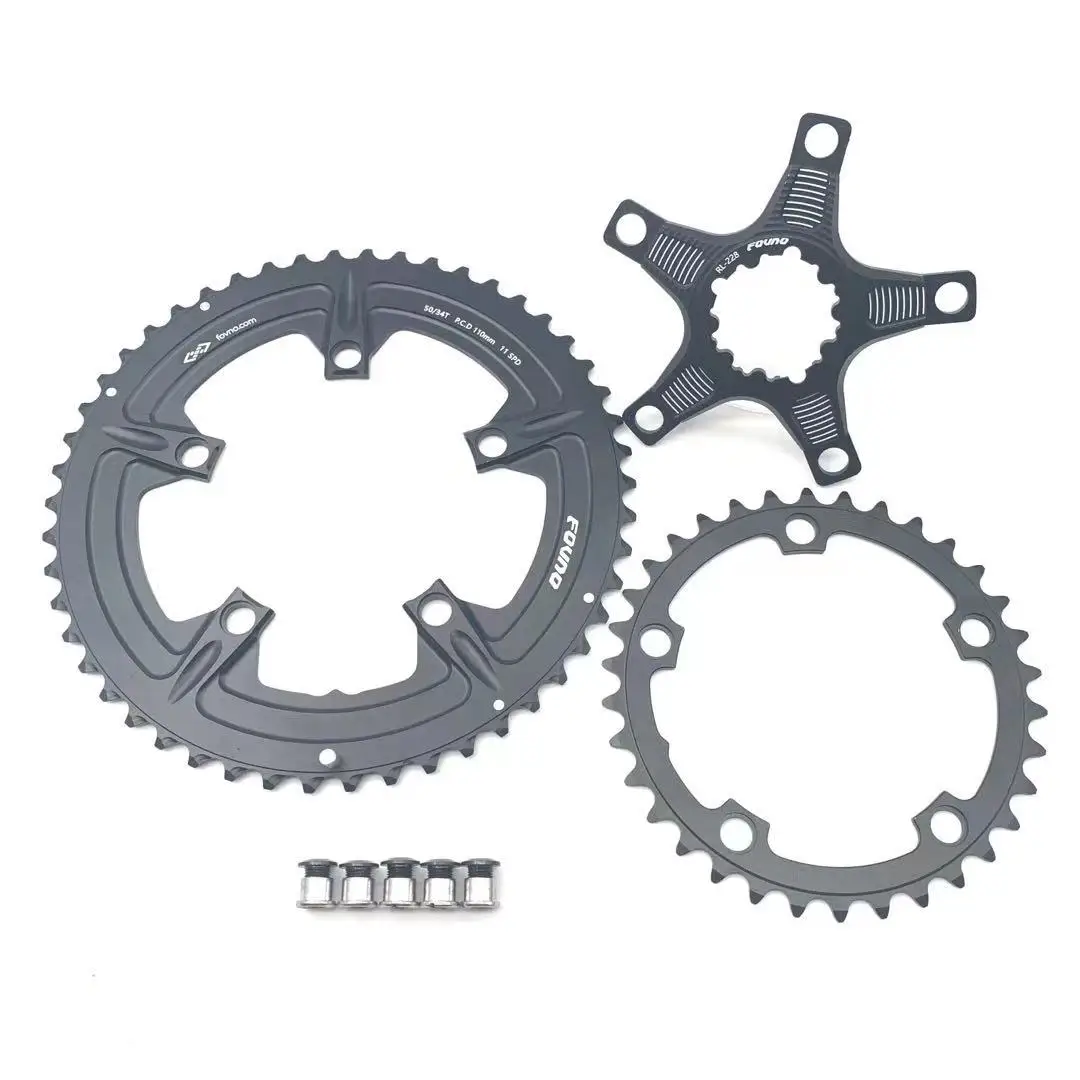 FOVNO 110 BCD дорожная Флэшка 110bcd 5 Claw 50-34T 52-36T 53-39T двойная дисковая цепь для GXP складные