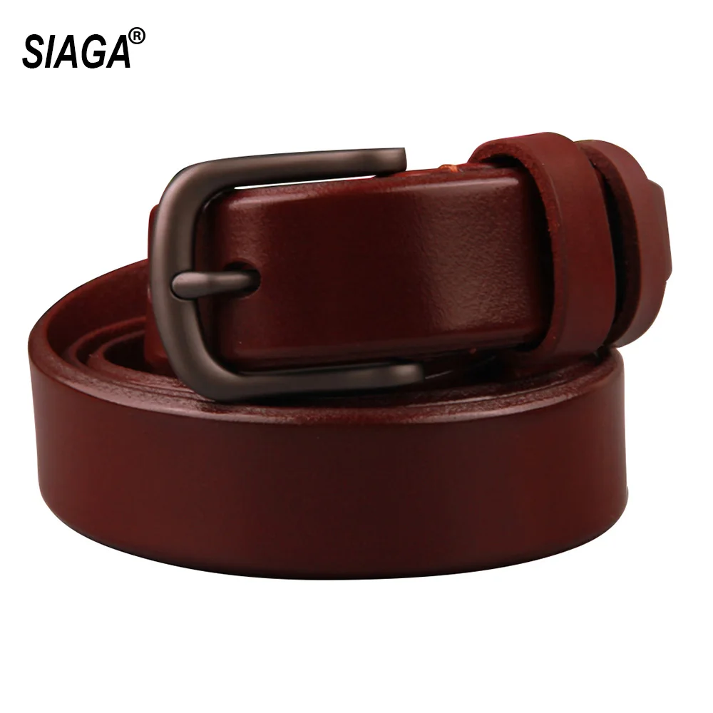 Ремень женский из воловьей кожи с металлической пряжкой 2 8 см | Аксессуары для