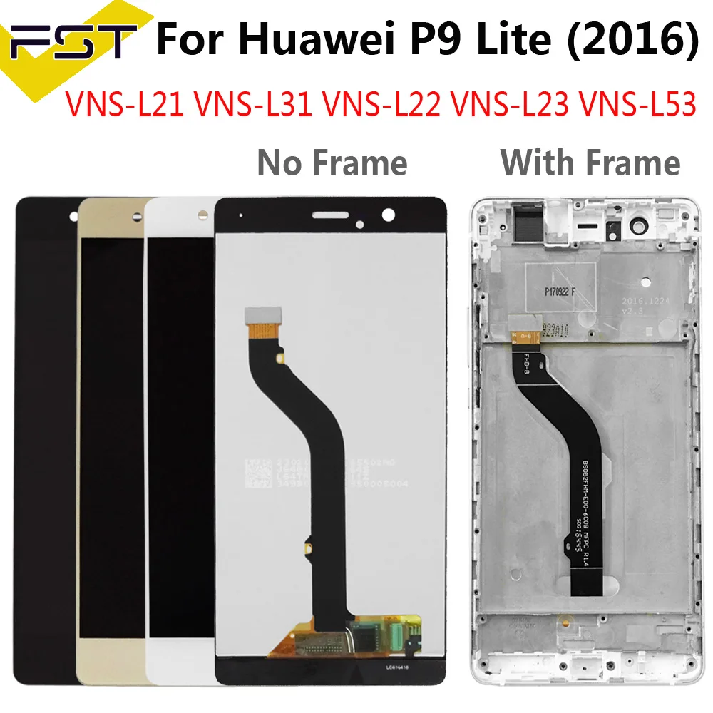 Для Huawei P9 Lite 2016 VNS-L21 VNS-L22 VNS-L23 VNS-L31 ЖК-дисплей + сенсорный экран дигитайзер в сборе с