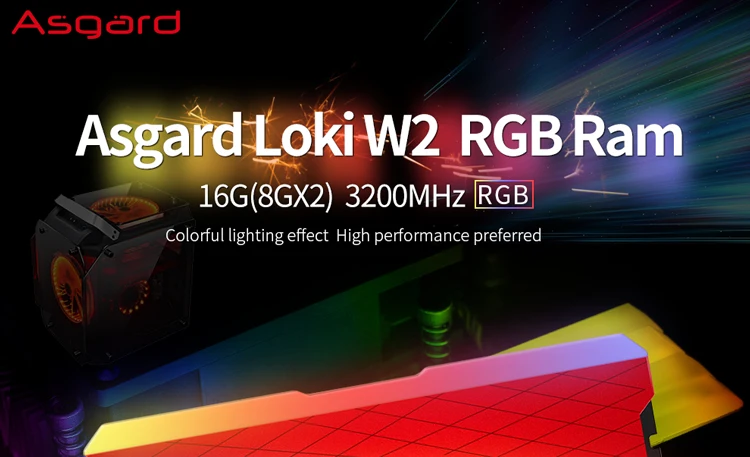 Asgard Loki w2 RGB 8 ГБ* 2 3200 МГц DDR4 DIMM 288-pin XMP Memoria Ram ddr4 настольная Память ОЗУ для компьютерных игр двухканальный