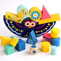 montessori wooden toys for children owl balance block game stacked toy for 1 2 3 4 years kids gift montessori boys girls toy%c2%a0 %c2%a0%c2%a0