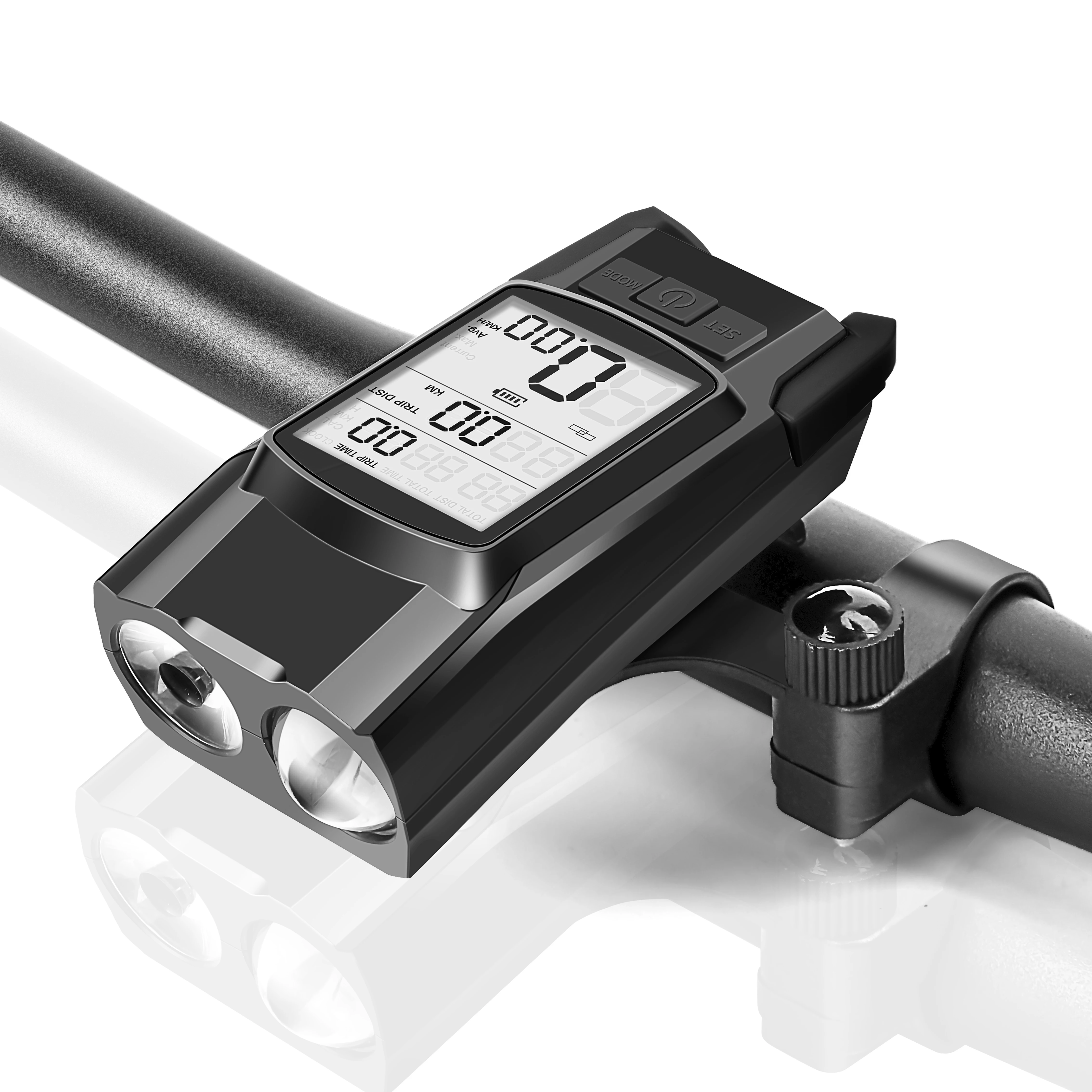 

NEWBOLER Bike Light 4 Mode Bicycle Computer Horn 3 in 1 IPX5 Waterproof USB Cycling Headlight 800 Lumen MTB Bicycle Front Light