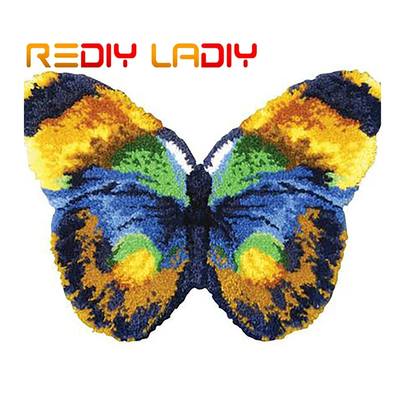 Набор крючков с защелкой сделайте свой собственный ковер красочной бабочкой