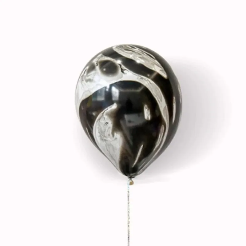 12pcs black pink white blue marble agate confetti latex balloon for wedding birthday party photography props supplies | Дом и сад