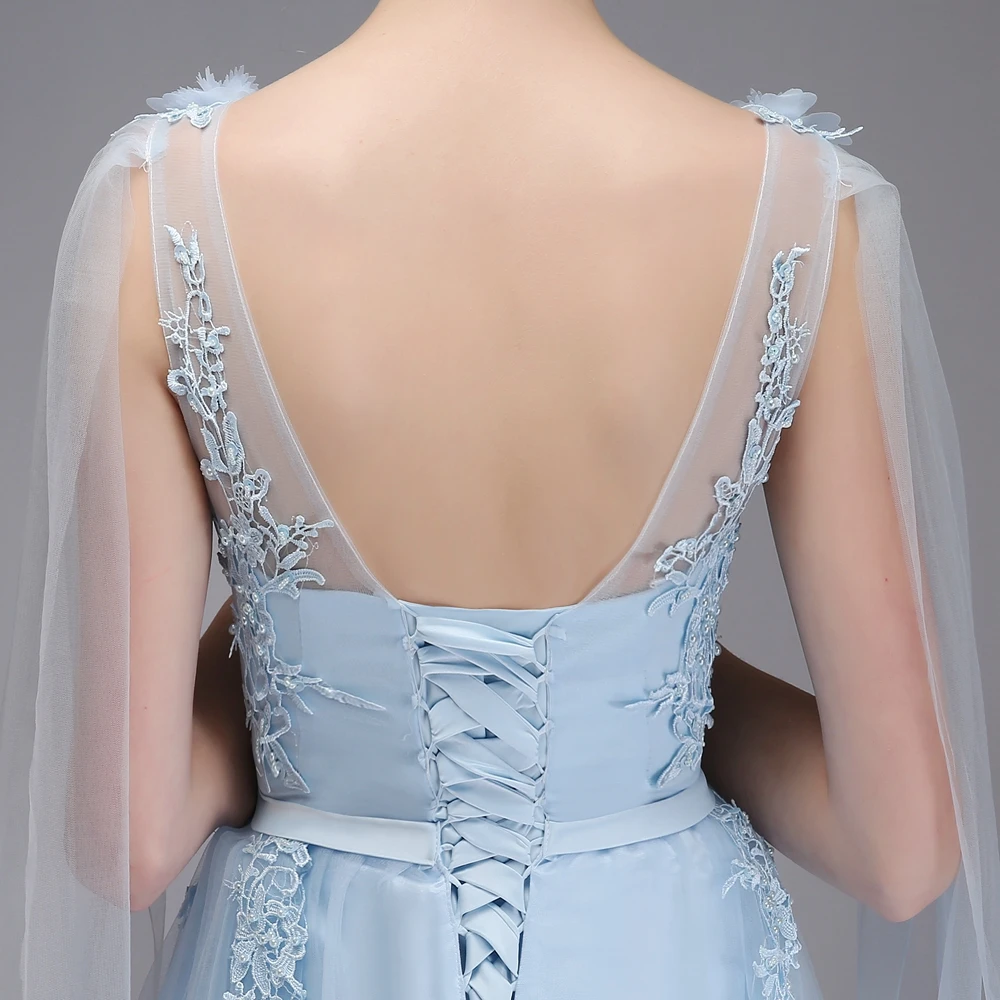 Распродажа, Vestidos, милое кружевное вечернее платье, для невесты, банкета, элегантное, с аппликацией, с бисером, без рукавов, длинные, вечерние, торжественные платья